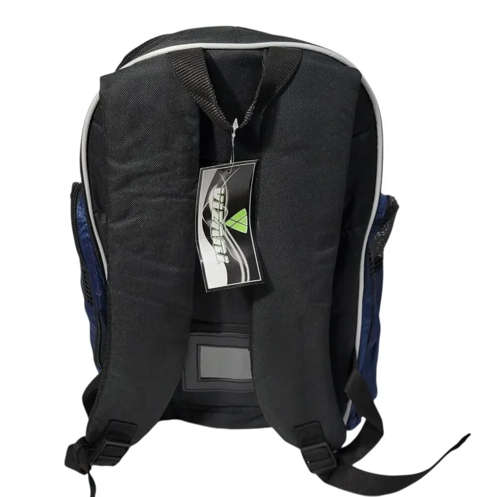 VIZARI Youth Solano Soccer Sport Backpack Equipment Bag‎ Blue Black Pockets NEW